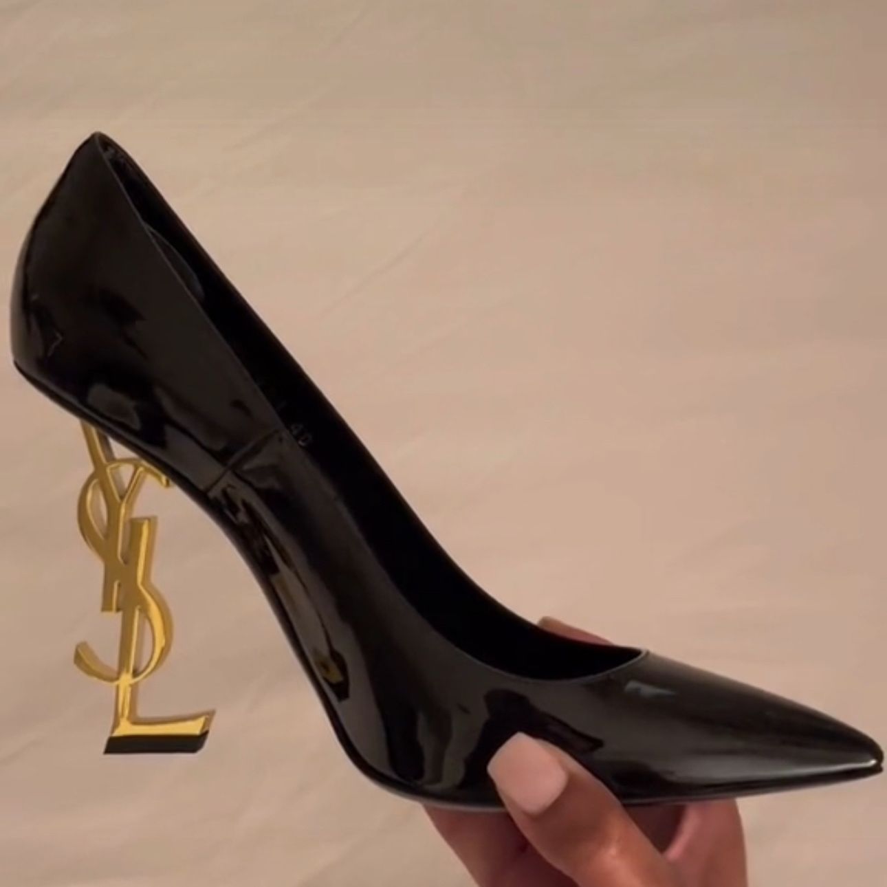 Authentic YSL Plum Pump Heel