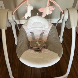 Battery-Powered Baby Swing with Music – Gently Used