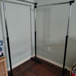 3 adjustable corner garment racks