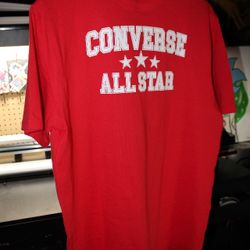 Converse All Start Tshirt Red Men's Size M 