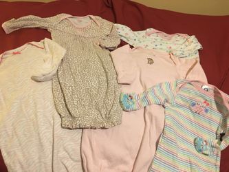 0-3 months Infant (girl) “sleeper” onesies
