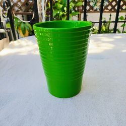 Lime Green Pottery Flower Pot/Planter Made in Germany