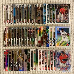 Boston Red Sox 65 Card Baseball Lot! Rookies, Prospects, Refractors, Autographs, Short Prints, Variations & More!