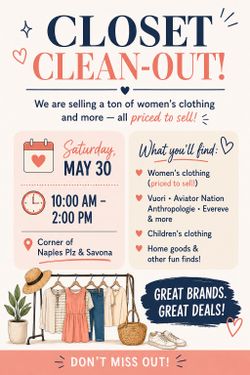 CLOSET CLEAN-OUT!