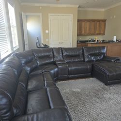 Leather Sectional 