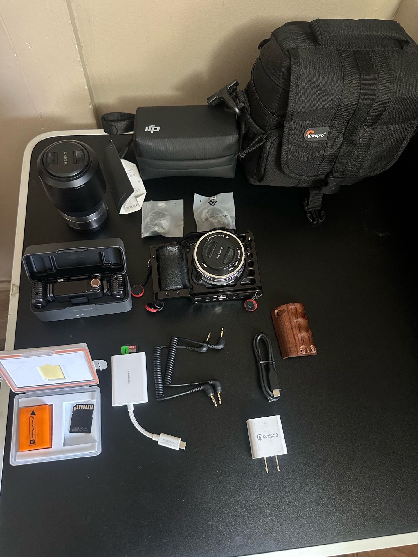 Sony A6500 4K Mirrorless Camera Bundle + DJI Mic 2 (Great Condition)