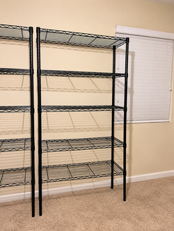 Heavy-Duty 5-Tier Steel Wire Shelving Rack - NEW