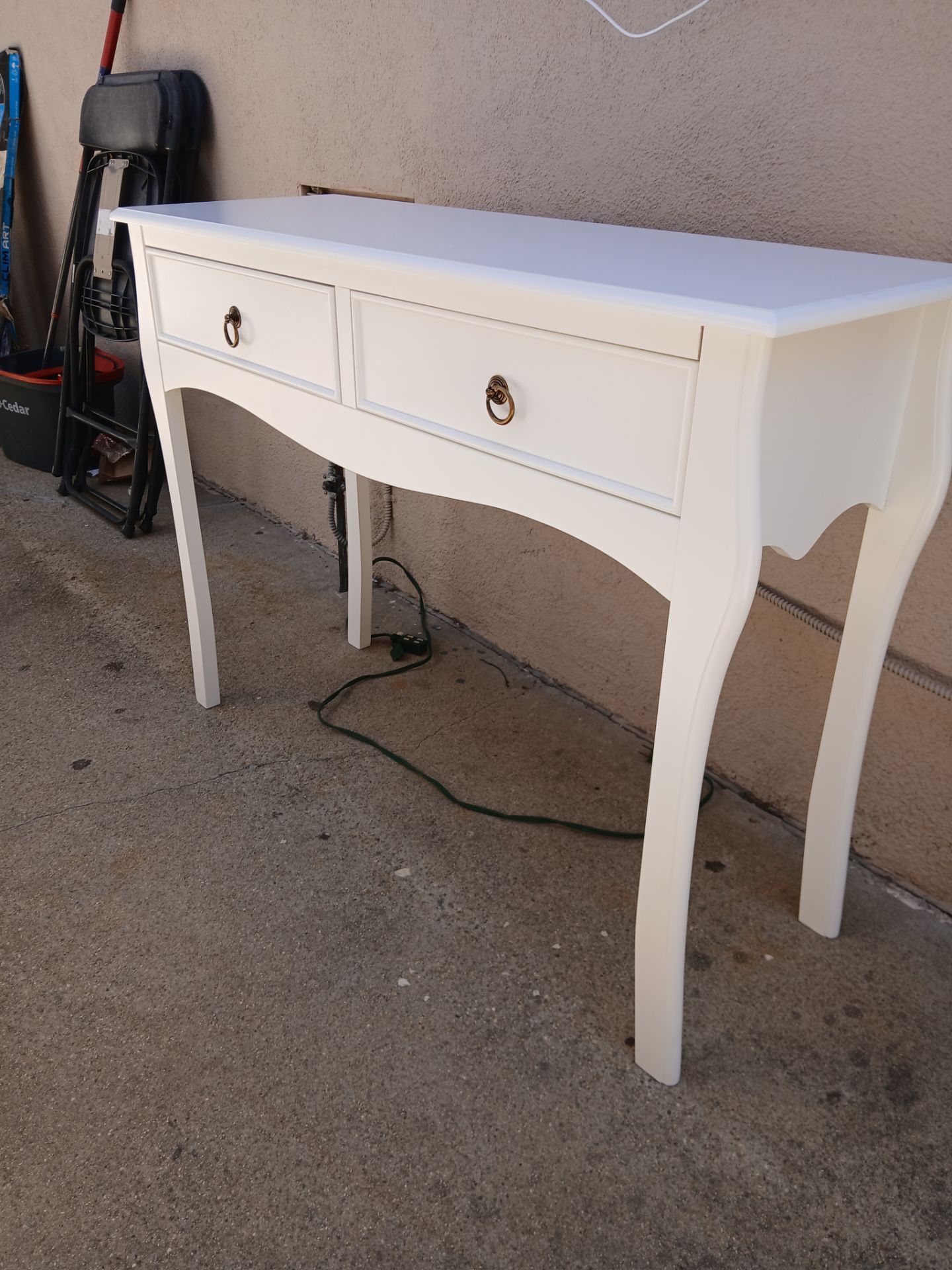 Console Table with 2 Drawers., Sofa Table Behind Couch, Narrow Long Entryway Table with Retro Round Handles, Wood Accent Hallway Table.
Measurement. 4