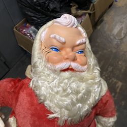 Vintage Christmas Santa Plush My Toy