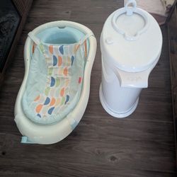 Baby Bath And Smell-free Diaper Bin
