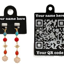 Custom QR Tags For Sellers - Scan tags Jewelry , Clothing & More