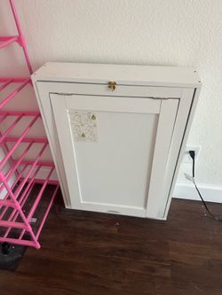 Fold -down storage desk cabinet