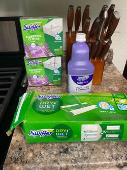 Swifter wet dry sweeping kit