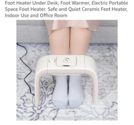 Electric Portable Under Desk Foot Heater Warmer