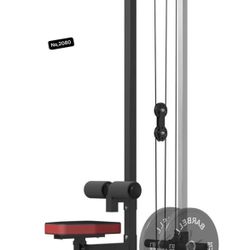 Mikolo LAT Pulldown Machine, LAT Row Cable Machine with Leg Hold Down Attachment, LAT Tower with Cable Row Attachment, Cable Machine Home Gym ,Red