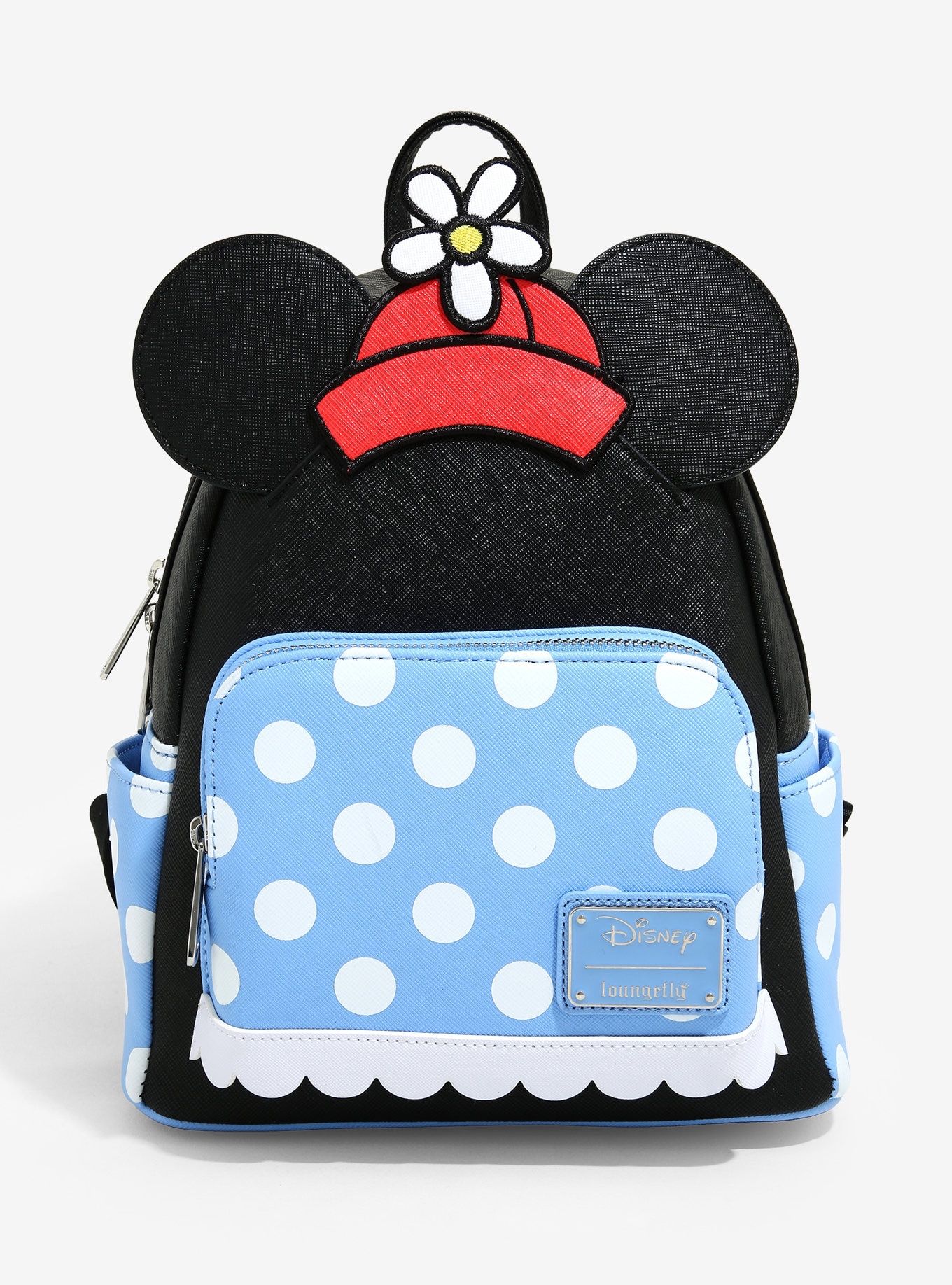 DISNEY LOUNGEFLY MINNIE MOUSE RETRO POLKA DOT MINI BACKPACK