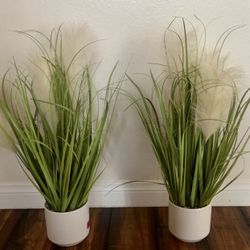 Set Of (2) Fake Plants