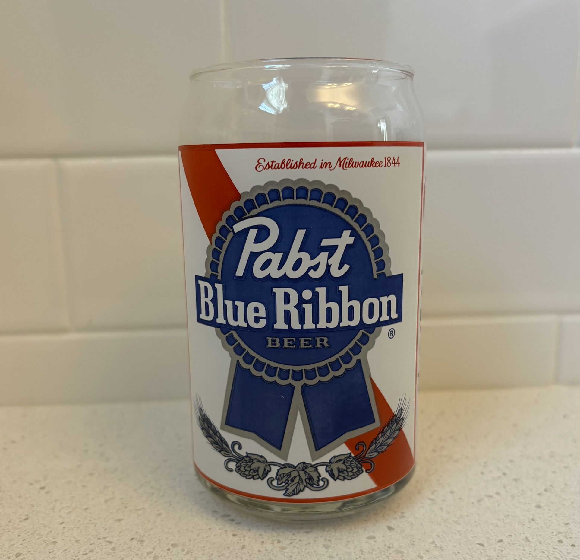 Pabst Brewery Blue Ribbon Beer 16oz. Pint Glass