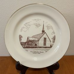 Vintage Fairbanks Alaska Church Plate - 1950s Commemorative