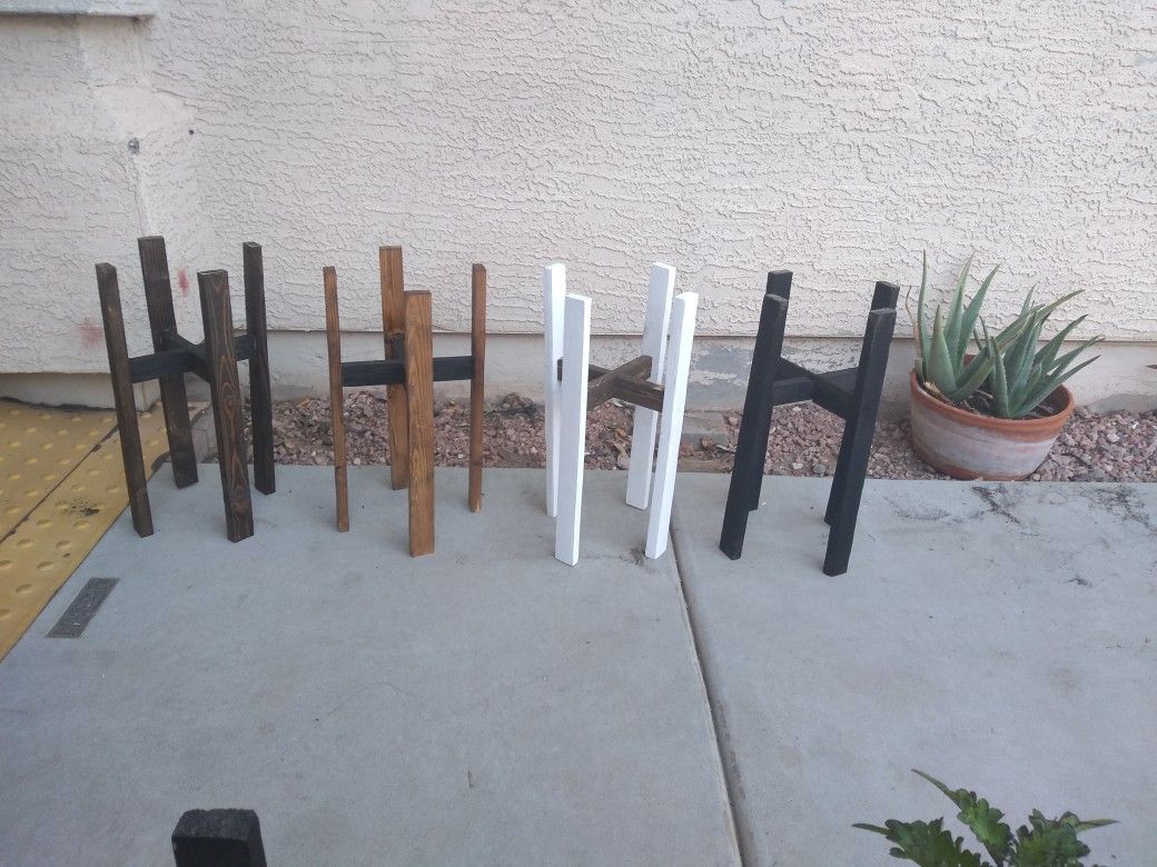 Wooden plant stands