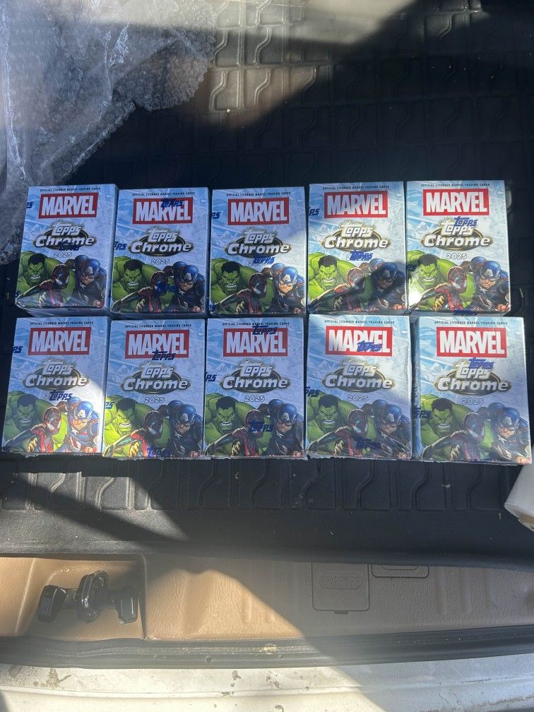 Topps Chrome Marvel Blaster Box Sports Cards Sealed