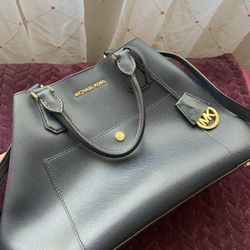 Blue Michael Kors Purse 