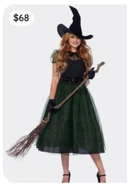 New, Leg Avenue Deluxe Witch Costume size M
