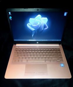 Rose gold laptop hp 14