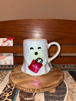 Homegoods Shopping Ghost Mug, Iridescent