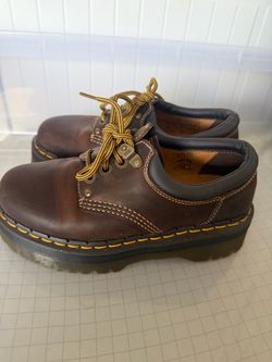 Dr. Martens Brown Leather Platform