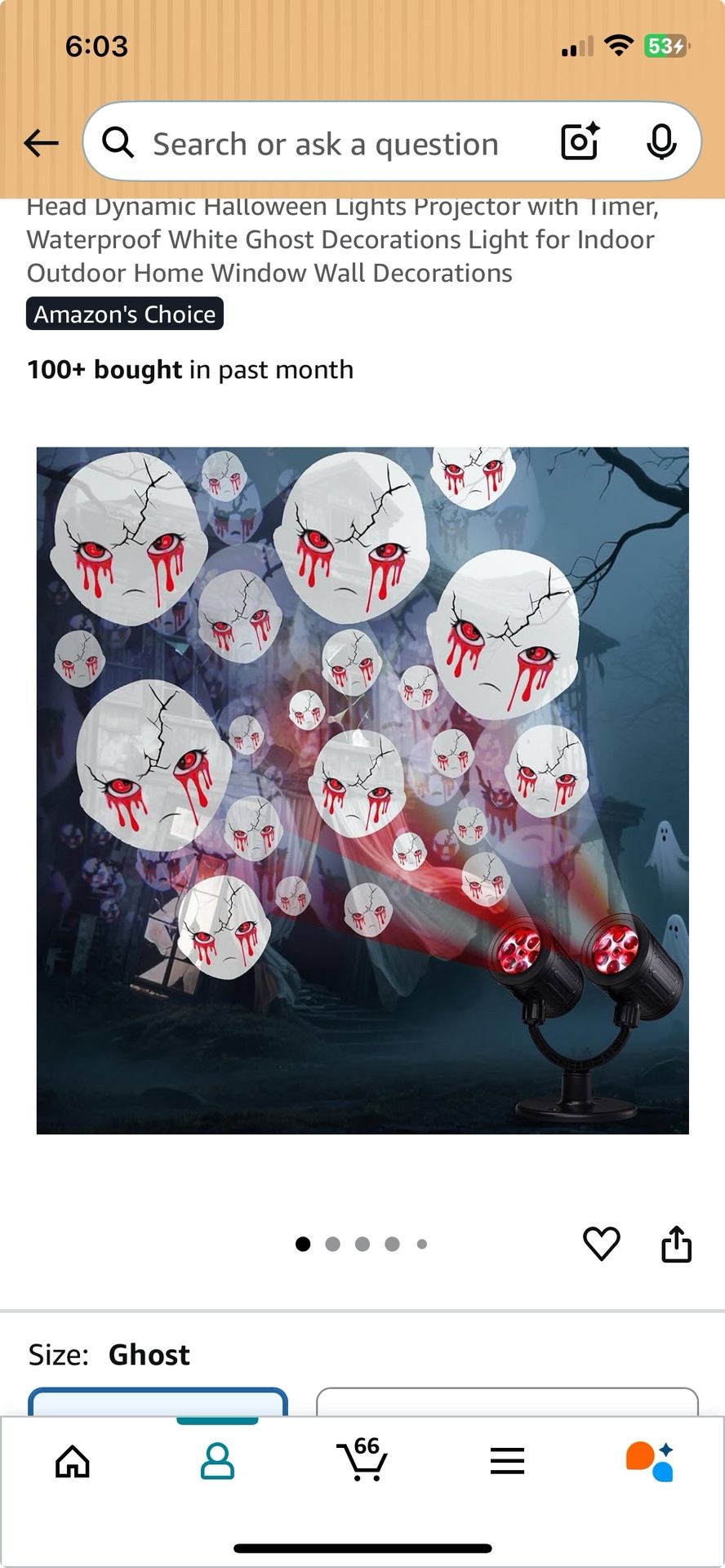 Halloween Creepy Rotating Head Image