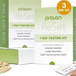 ProLon 3 Day Reset Fasting Kit | Fasting Program for Women & Men | Developed to Not Break a Fast | Low Calorie Pre Made Meals & Snacks | Plant Based F