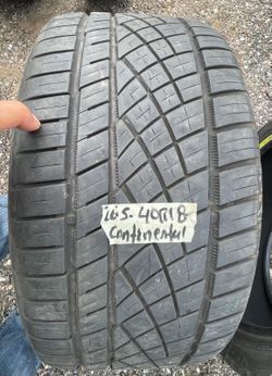 1)265/40/18 Continental $60