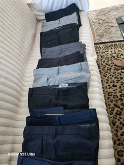 12 business  man office pants  high quality  good brand  like  new  used  only 1 time size  32x20