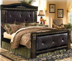 King Size Tufted Upholstered Bed Frame