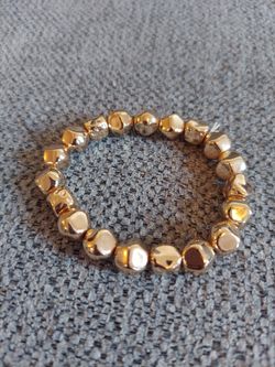 Gold Tone Beaded Bracelet