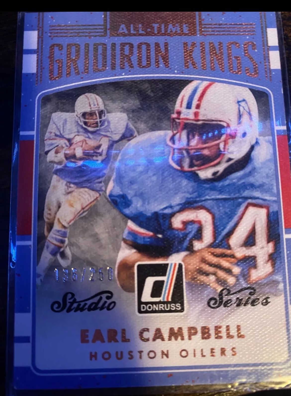 *good condition* 2016 Donruss studio series Earl Campell