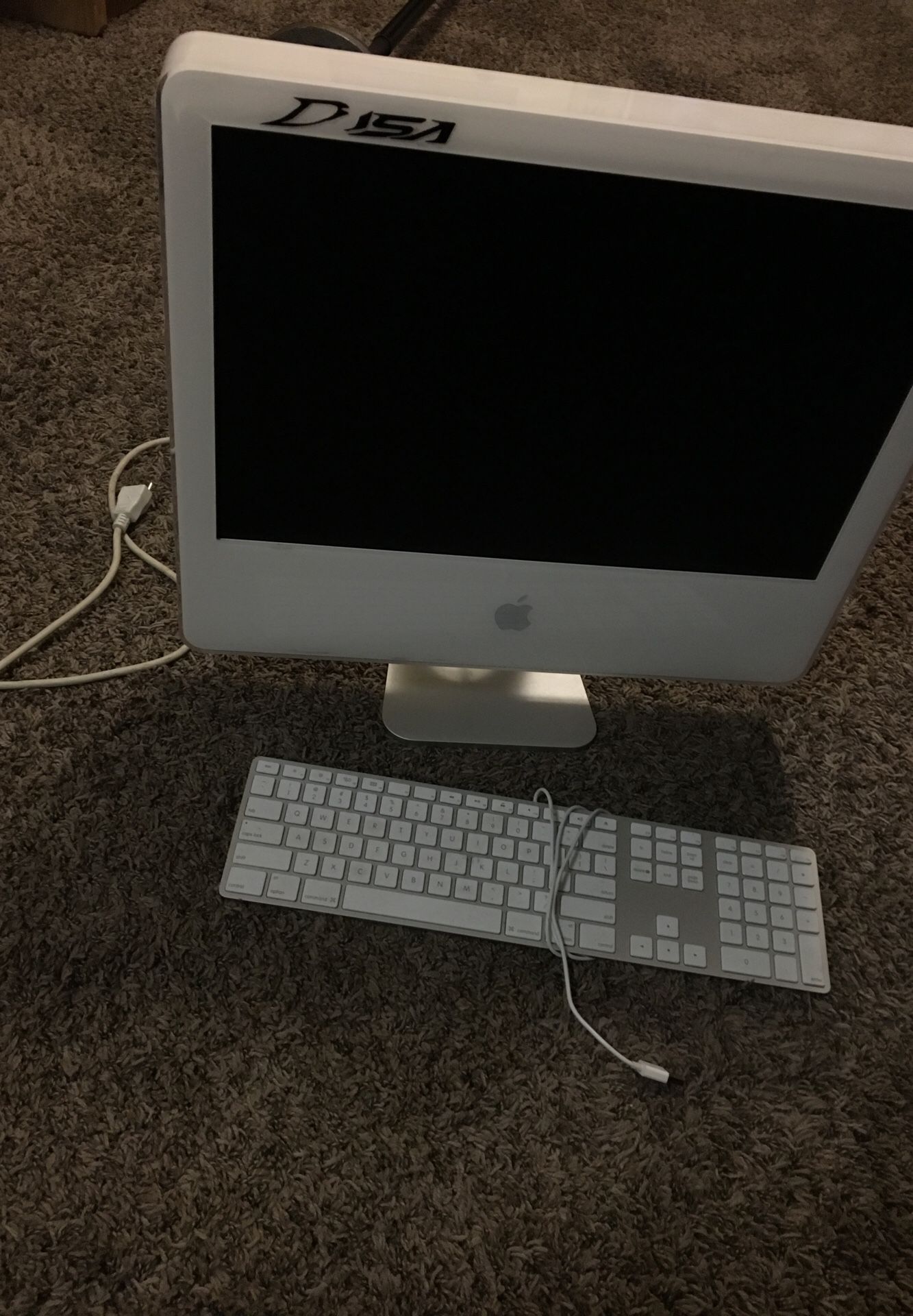 iMac with keyboard