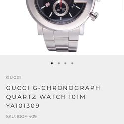GUCCI G-CHRONOGRAPH QUARTZ WATCH 101M