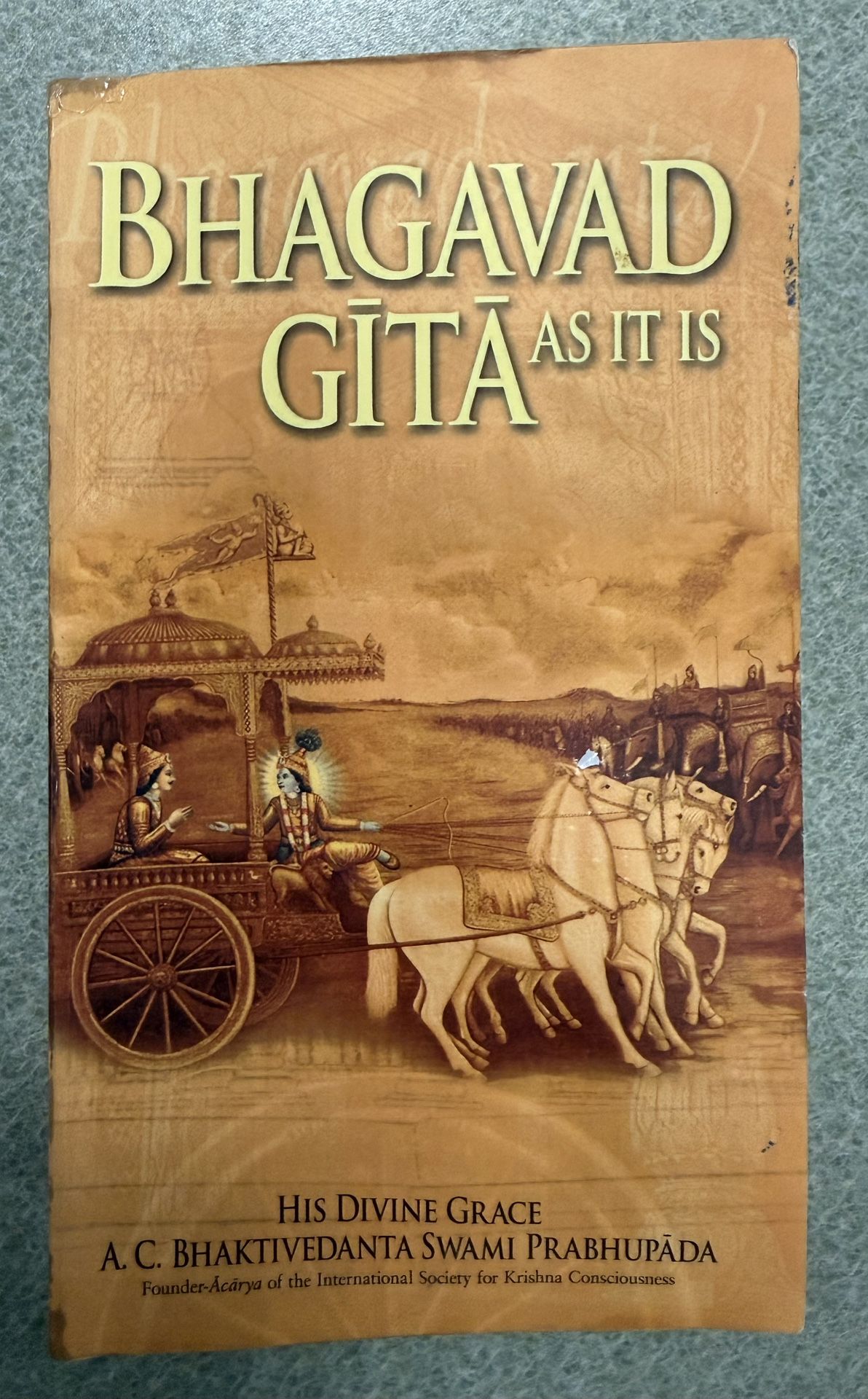 “Bhagavad Gita As It Is” paperback book