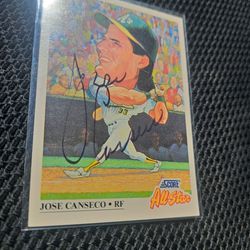 Jose Canseco Autograph Baseball Card