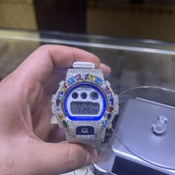Bustdown Custom Gshock Watch VVS D Stones