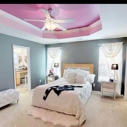 White Crystal Faux Leather Tufted Bench - Silver Legs