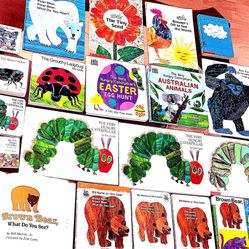 20 ERIC CARLE AND BILL MARTIN JR. BOOKS 2 OF THEM SIGNED EXCELLENT CONDITION GREAT COLLECTION