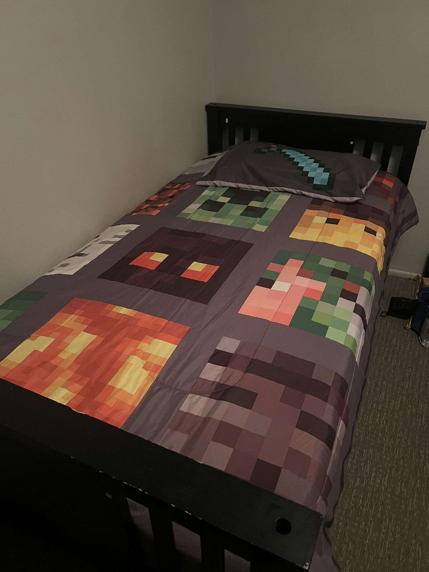 Twin Bed and Mattress