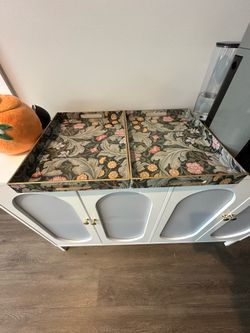 Coffee table trays, serving tray with handles, for ottoman coffee table