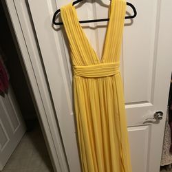 Bright Yellow Formal-esque Dress