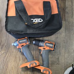 Ridgid 18-Volt Lithium-Ion Brushless Cordless Impact Driver And 1/2 Drill