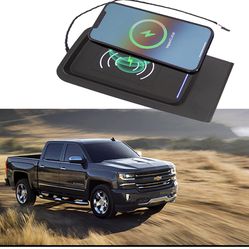 Xipoo Fit Chevrolet Silverado GMC Sierra Wireless Charger Tray Center Console Wireless 