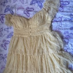 Yellow  Spring Dress
